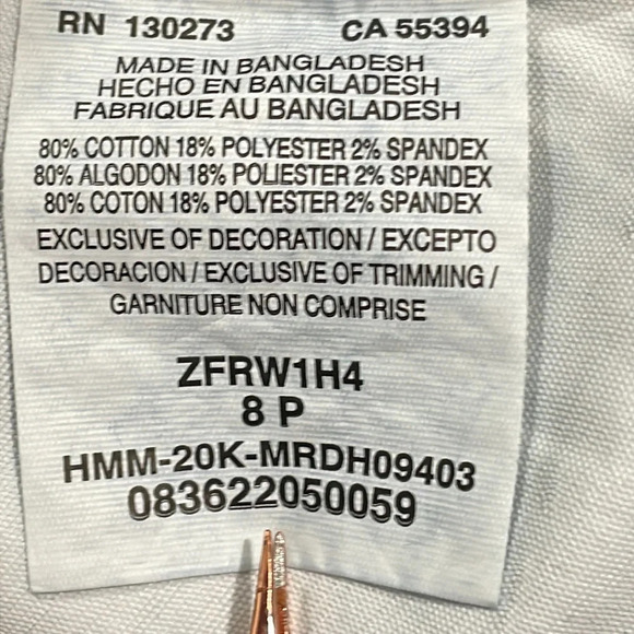 NWOT Lee Riders Pull On Waist Smoother Straight Leg Denim Jeans 8P - Picture 12 of 15